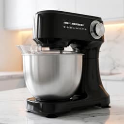 RONN® Mixer met mengkom - Mixer - Mixer met mengkom keukenmachine - Zwart - 10cm x 28cm x 32cm — thumbnail 2