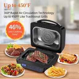 Seth Select Elektrische heteluchtfriteusegrill, Grill, Hetelucht Friteuse, Airfryer, 8-in-1 met een capaciteit van 6 liter, Aanraakbediening — thumbnail 5