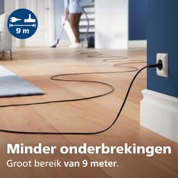 Philips Performer Compact 3000 Series XD3100/06 - Stofzuiger met Zak - Paars - + 2 Extra Mondstukken — thumbnail 11