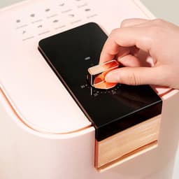 Heteluchtfriteuse - Airfryer - Gezond Frituren - 10 Voorgeprogrammeerde Menu's - 4 Liter - Roze — thumbnail 2