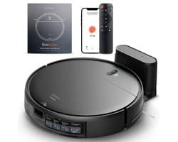 Skoov Ecopulse Robotstofzuiger met dweilfunctie - Met app, afstandsbediening en laadstation - Ideaal voor Huisdieren, Harde vloeren en tapijt - Dweil functie - Stofzuiger - Robot Vacuum