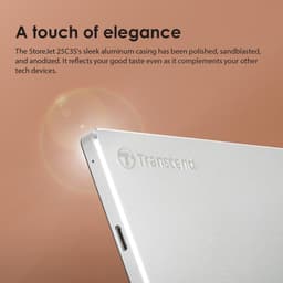 1TB Externe Harde Schijf USB 3.1 Slank Aluminium Ontwerp — thumbnail 3