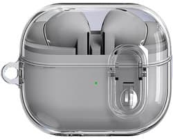 Allecto- Beschermhoes - Samsung Galaxy Buds - Ultradun - TPU - Valbescherming - Draagbaar - Transparant - Zwart - Clear hoes geschikt voor Galaxy Buds 3/3 Pro