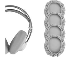 Hoofdtelefoon Oorbeschermer - Oorschelpen Beschermer - Wasbare Stoffen - Oorhoes - Sportschool - Gaming - Grijs - Stoffen Oorbeschermer - Geschikt voor Hoofdtelefoon - L - Sportschool Accessoire.