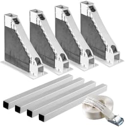 SQOON® Universeel tussenstuk wasmachine/wasdroger - Stapelkit met spanband - Geschikt voor o.a. Bosch, Siemens, AEG, Samsung, LG, Whirlpool - Veilige & ruimtebesparende stapeloplossing — thumbnail 6