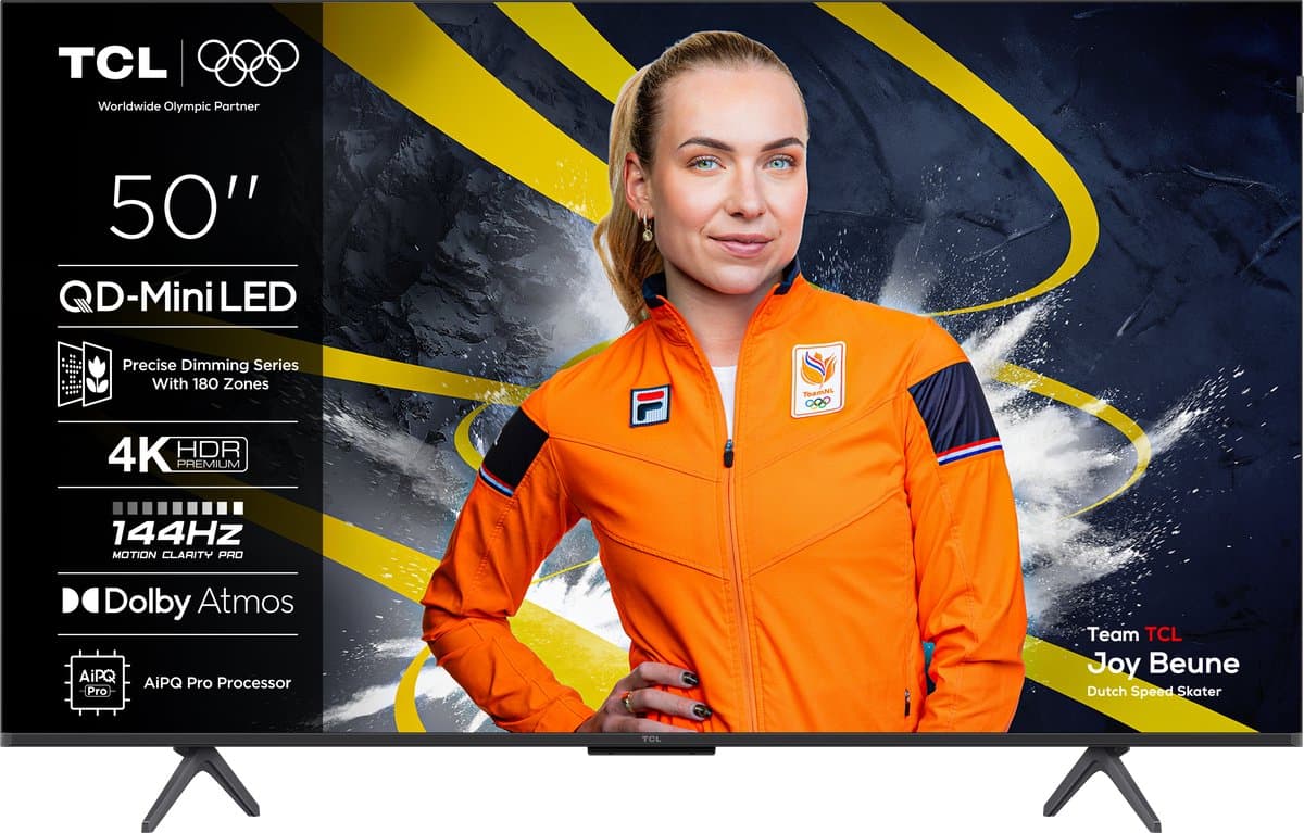 TCL 50Q6C - 50 inch - 4K QD-MiniLED - 2025 - Smart TV — afbeelding 1