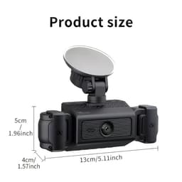 360° vierkanaals dashcam - Uitgerust met een 1080p-camera aan de voorzijde en 480p-camera's aan de achterzijde, met ondersteuning voor nachtzicht, breed dynamisch bereik, 6,1-inch IPS-scherm, loopopname, G-sensor en 24-uurs parkeerbewaking. — thumbnail 5