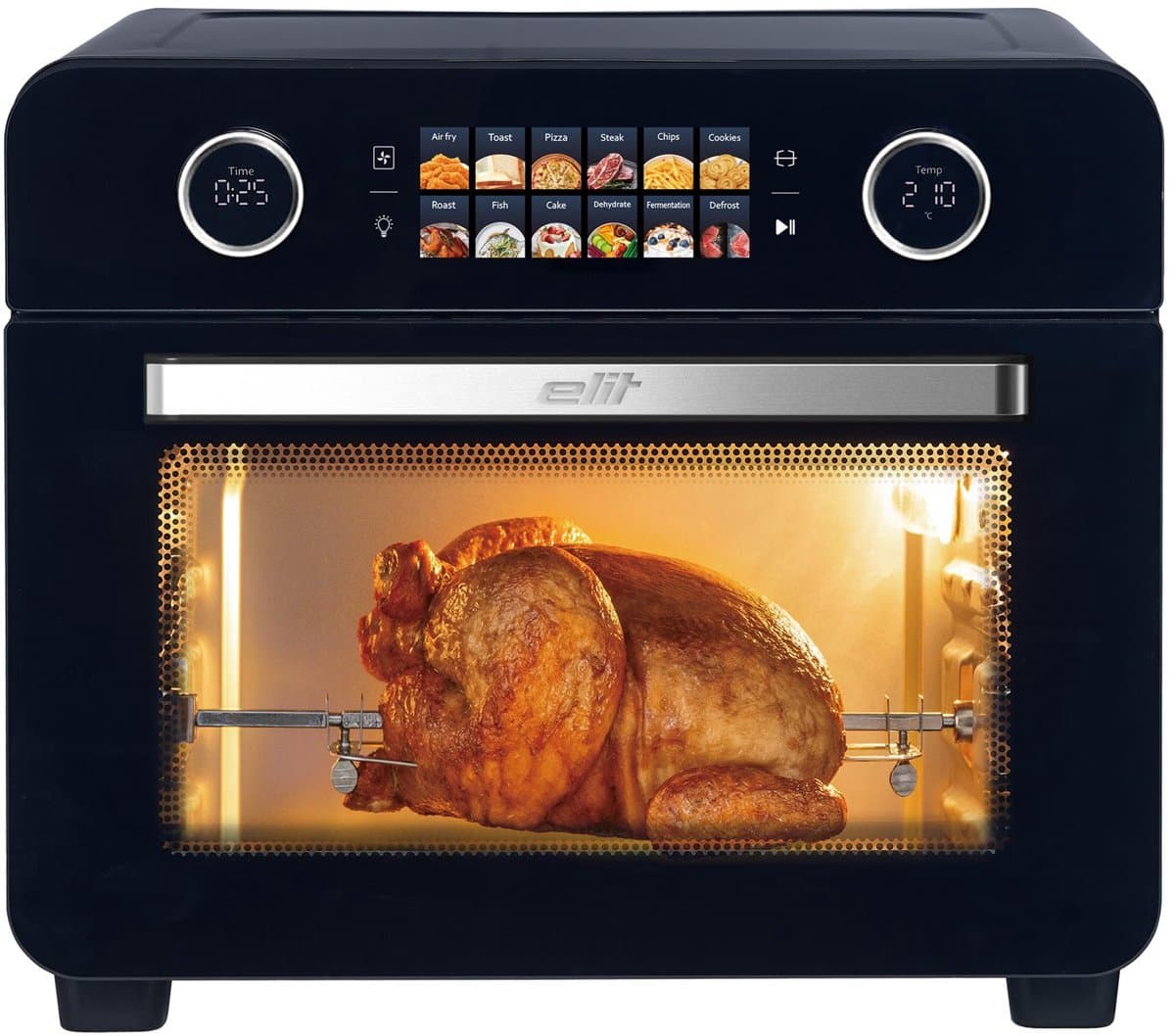 Elit Airfryer oven 25L- 12 in 1 heteluchtoven- 2250W- met touchscreen- grill, bak en frituur- mini oven voor gezin. — afbeelding 1