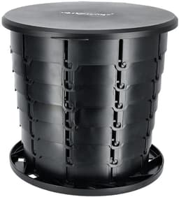 Activ Space - Draagbare Toeristische WC - 2in1 Vuilnisbak - Siliconen Inzetstuk - Zwart — thumbnail 2