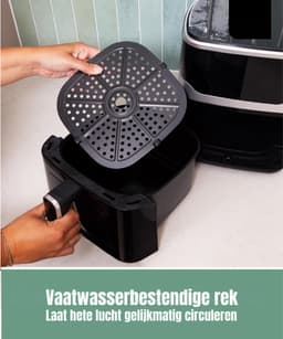 SAVI® Mini Airfryer - Airfryer - Heteluchtfriteuse - Compact - Zwart - 32cm x 25cm x 31cm; 3kg — thumbnail 2