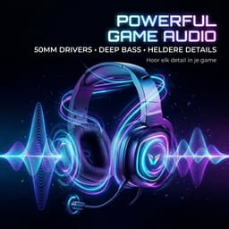 VX Gaming Thunder Gaming Headset met Microfoon - Bedraad - RGB Verlichting - Bluetooth - Geschikt voor PC / PS4 / PS5 / Xbox / PC - Afneembare Microfoon (VX-242-BK) — thumbnail 5