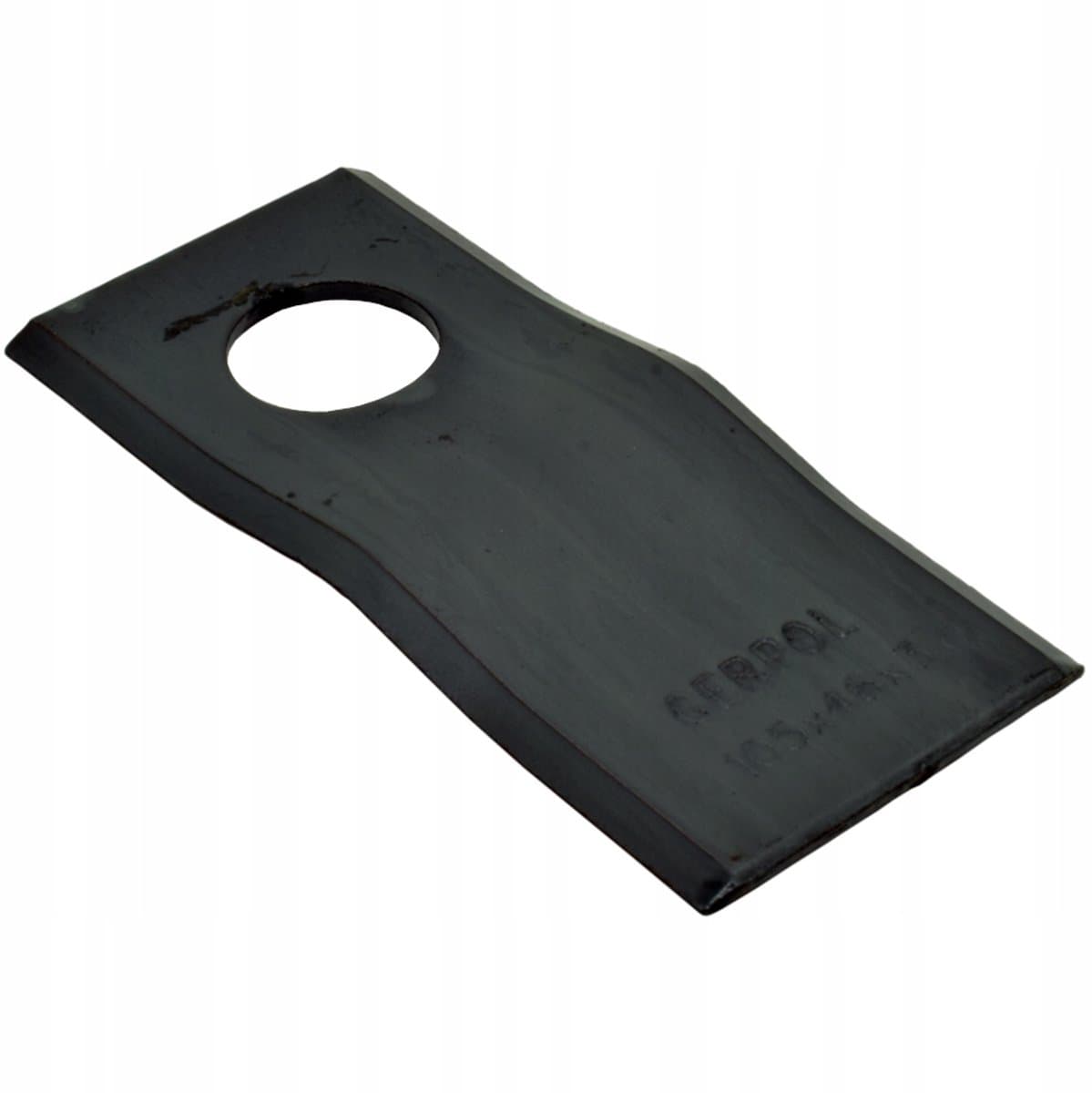 ZTR Serie - Professionele Gebogen Mes - 105x49mm - Ø21 mm - Voor Tsjechische Grasmaaiers — afbeelding 1