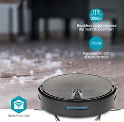 Nedis SmartLife Robotstofzuiger - 2.000 Pa Zuigkracht - Dweilfunctie - Incl. App — thumbnail 5