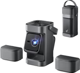 Nebula P1 Mobiele Beamer met Afneembare Speakers - 650 ANSI Lumen - 1080p - 20W 2.0 Surround Sound - Dolby Audio - Ingebouwde 130° Gimbal - Automatische Beeldaanpassing - Google TV — thumbnail 1