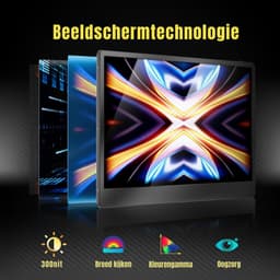RONN® Professionele Portable Monitor Pro 2024 - Inclusief Beschermhoes en Kabels - Krachtige Laptop Scherm Uitbreider - Zwart - ‎36cm x 21cm x 4cm — thumbnail 5