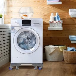 Calviero® Wasmachine verhoger - kast - wasmachine onderstel verstelbaar - Max 400 KG - 4 Wielen — thumbnail 5