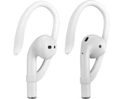 Oorhaken Geschikt voor Apple AirPods (1, 2, 3, Pro 1 en Pro 2) | Geschikt voor Sporten zoals Hardlopen, Fietsen, Sportschool | Vallen niet meer uit het Oor | Hooks | Haakjes | Tips | Wit