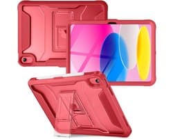 Schokbestendige iPad 10e Generatie (2022) Hoes met Standaard 10,9 inch - Matte Achterkant