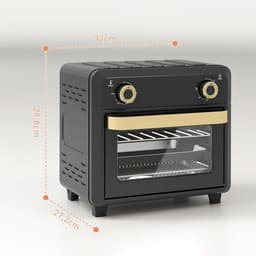 Compacte Heteluchtfriteuse en Mini-oven met 10L Capaciteit en 60 Min Timer — thumbnail 5