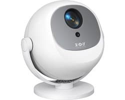 XGODY Gimbal A2 Mini Pro Beamer - Oorspronkelijke resolutie 720p - Home Cinema - Projector - Android 11.0 - WiFi 6 & Bluetooth 5.4 - 4k Beeldkwaliteit - Projector Scherm - Wit