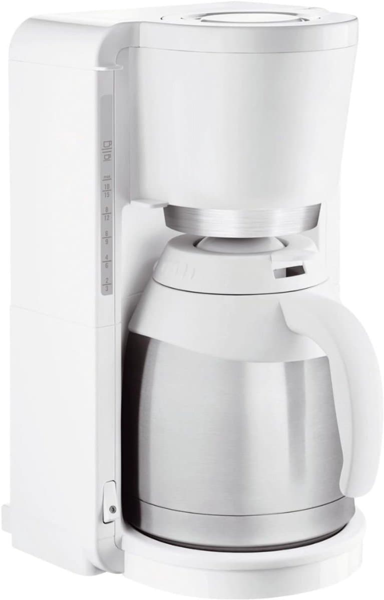 SCH® Koffiezetapparaat met Thermoskan - Koffiezetapparaat -Wit - ‎27cm x 27cm x 39cm — afbeelding 1