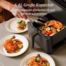 Slimme XXL Heteluchtfriteuse met Wifi, 6,4L, 11-in-1 Functies — thumbnail 3