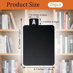 Vinyl organizer - Record Dividers Plywood - 26 stuks -Vinylplatenverdelers met Alfabetisch Labelregister - met Alfabetische Tab - vinyl divider - voor Records Albums Bestandsbibliotheek — thumbnail 2