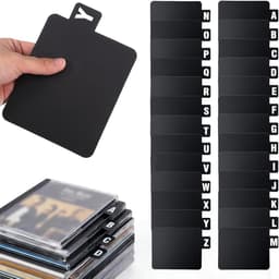 Vinyl organizer - Record Dividers Plywood - 26 stuks -Vinylplatenverdelers met Alfabetisch Labelregister - met Alfabetische Tab - vinyl divider - voor Records Albums Bestandsbibliotheek — thumbnail 1