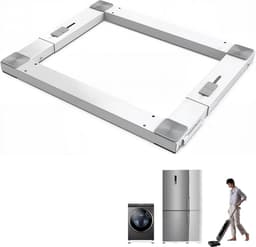 Wasmachine Onderstel met Wielen en Trillingsdemping, Verstelbaar — thumbnail 1