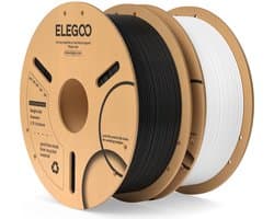 PLA Filament 1.75mm Zwart en Wit 2kg voor 3D Printers, Hoge Nauwkeurigheid