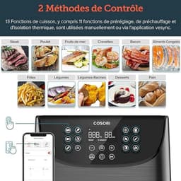 Smart Heteluchtfriteuse XXL 5.5L met App Bediening en 13 Programma's — thumbnail 4