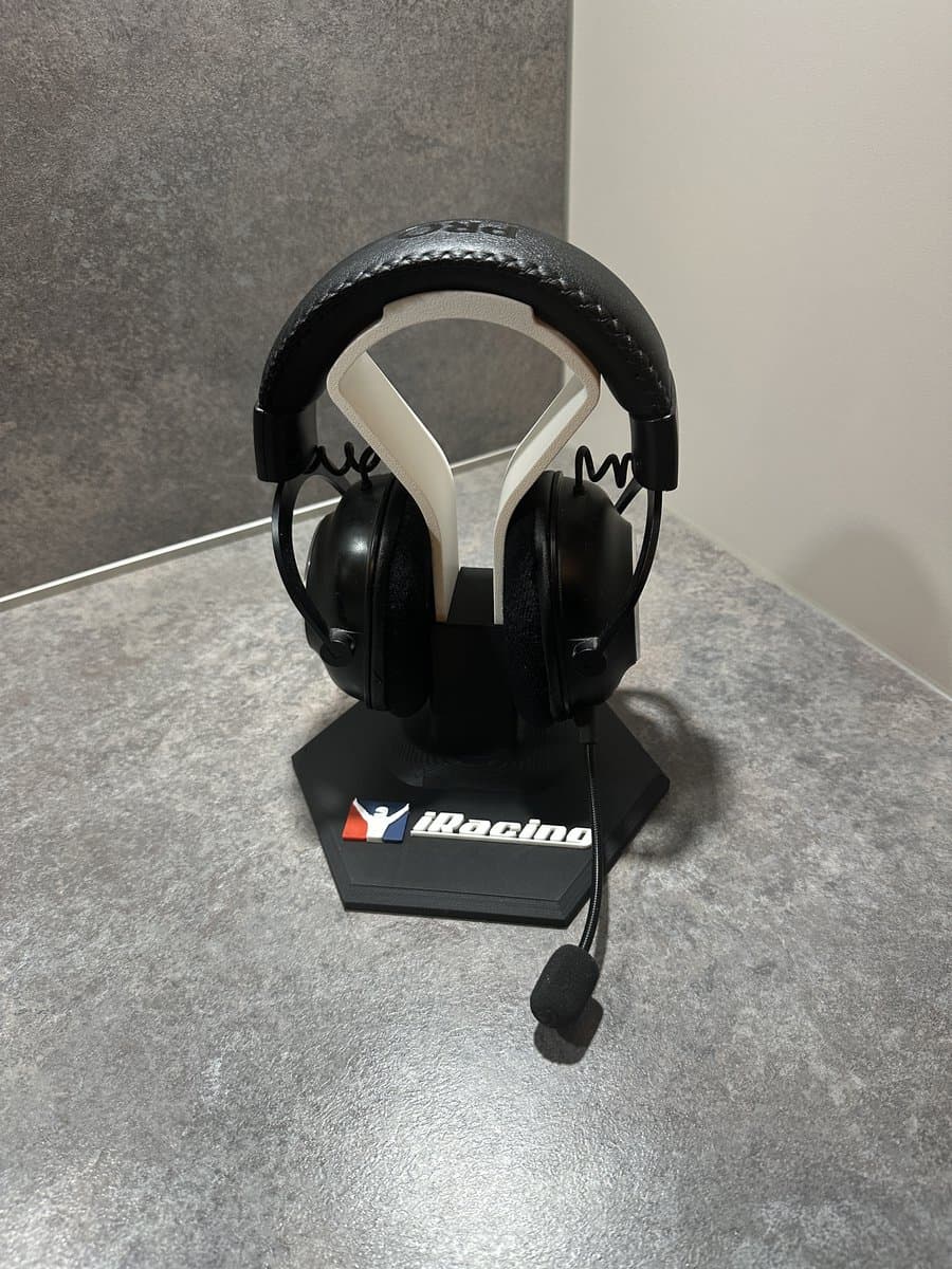 Hoofdtelefoon houder Iracing - Headset stand - Koptelefoon standaard - Koptelefoon houder — afbeelding 1