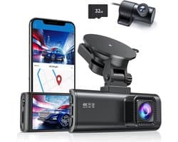 Core® Dashcam Voor en Achter - Dashcam - Dashcam Voor Auto - Zwart - 10cm x 4cm x 3cm