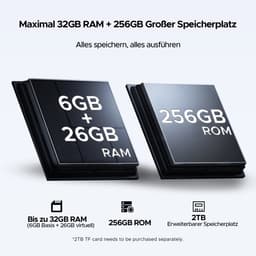 DOOGEE Tab G6 Max VIP - Tablet - 32GB RAM+256GB ROM (2TB TF) - 13,4 Inth FHD+ 90Hz - 4G LTE - 11000mAh/18W - Dubbele luidspreker - 5G WiFi - GPS - 3,5 mm audio - Face ID - met toetsenbord/pen/muis tablet - Blauw — thumbnail 4