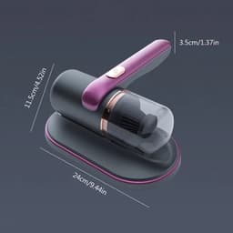 Draadloze Matrasstofzuiger met UV-C Sterilisatie – Handheld Anti-Huisstofmijt Bedreiniger – USB Oplaadbare Matrasreiniger tegen Allergenen, Bacteriën en Stof voor Bed, Bank en Bekleding — thumbnail 3