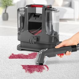Aurixi® Tapijtreiniger machine - Tapijtreiniger - Tapijtreiniger apparaat - Antraciet/Rood- ‎16cm x 29cm x 27cm; 4.36 kg — thumbnail 2