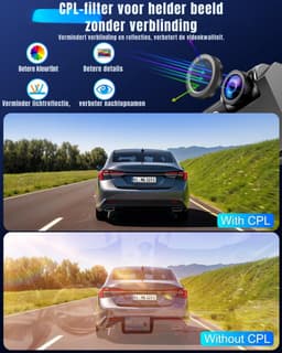Aurixi® Dashcam Voor en Achter - Parkeermonitor - Dashcamera - Nachtzicht - Zwart - ‎4cm x 11cm x 5 cm; 100 g — thumbnail 3