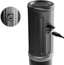 Cerapresso draagbare espressomachine - 3e gen 13500 mAh batterij - tot 8 kopjes zonder opladen - 150s tot 96°C - cups en gemalen koffie - dubbele espresso - draagbare koffiemachine - koffiemaker - reis & camping koffiezetapparaat 12 volt - CERA+ — thumbnail 2