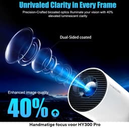 Magcubic HY300 Pro+ 4K Android 11 Draagbare Projector – 8000 Lumen, WiFi 6, Bluetooth 5.4, HiFi-Luidspreker, 720P HD — thumbnail 5