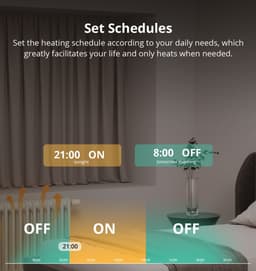 Thermostaat - Slimme Thermostatische Radiatorklep - Intelligente Thermostaat Temperatuurregelaar - APP & Voice Control - Werkt met Alexa Google Home — thumbnail 3