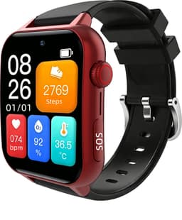 WatchToCare Pulse GPS Alarmhorloge Senioren | Camera | Valdetectie | 3-4 Dagen Accu | Discreet Design | Zonder Abonnement | Red — thumbnail 5