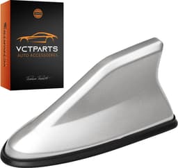 VCTparts® Universele Haaienvin Autoradio Antenne Grijs/Zilver - Sportief Modern Auto Design — thumbnail 1