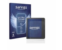 Savvies - Screenprotector voor Tolino Vision 6 / 5 - Folie Beschermfolie transparant 6 Stuks