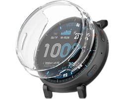 Strap-it TPU Case geschikt voor Amazfit Active Max - Beschermhoesje - Beschermingen tegen krassen & stoten (Transparant)