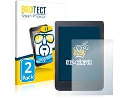 BROTECT - Screenprotector voor Kobo Nia - Folie Beschermfolie transparant 2 Stuks