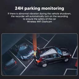 1080P WiFi-dashcam, draadloze autocamera, rijrecorder, 170-graden groothoeklens, dashcam met parkeerbewaking en opnamefunctie. — thumbnail 2