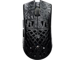 ATK Ghost Ultimate - Draadloze Gaming Muis - 48 g - Carbon Fiber Hollow Shell - PAW3950 Ultra Sensor – 8 kHz Polling - Nordic MCU - Ultralight - Nano Coating - Zwart