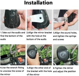 Waterdichte Motorfiets Extra Stevige Stereo Muziek Luisteren Motor Speaker Bluetooth-Compatibele Krachtige Luidspreker Mp3 Audiosysteem Fm Radio — thumbnail 2