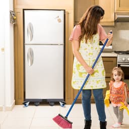 ACXIN Verstelbaar Onderstel 8 Voeten Met 4 Wielen 45-75 cm Sokkels Voor Wasmachine Koelkast — thumbnail 4