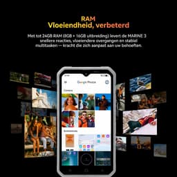 OSCAL MARINE 3 - Robuuste Smartphone - 4G - 24GB RAM - 256GB ROM - 6.56 inch - Robuuste Telefoon - Nachtzicht - Android 16 - NFC - GPS - Wit — thumbnail 2